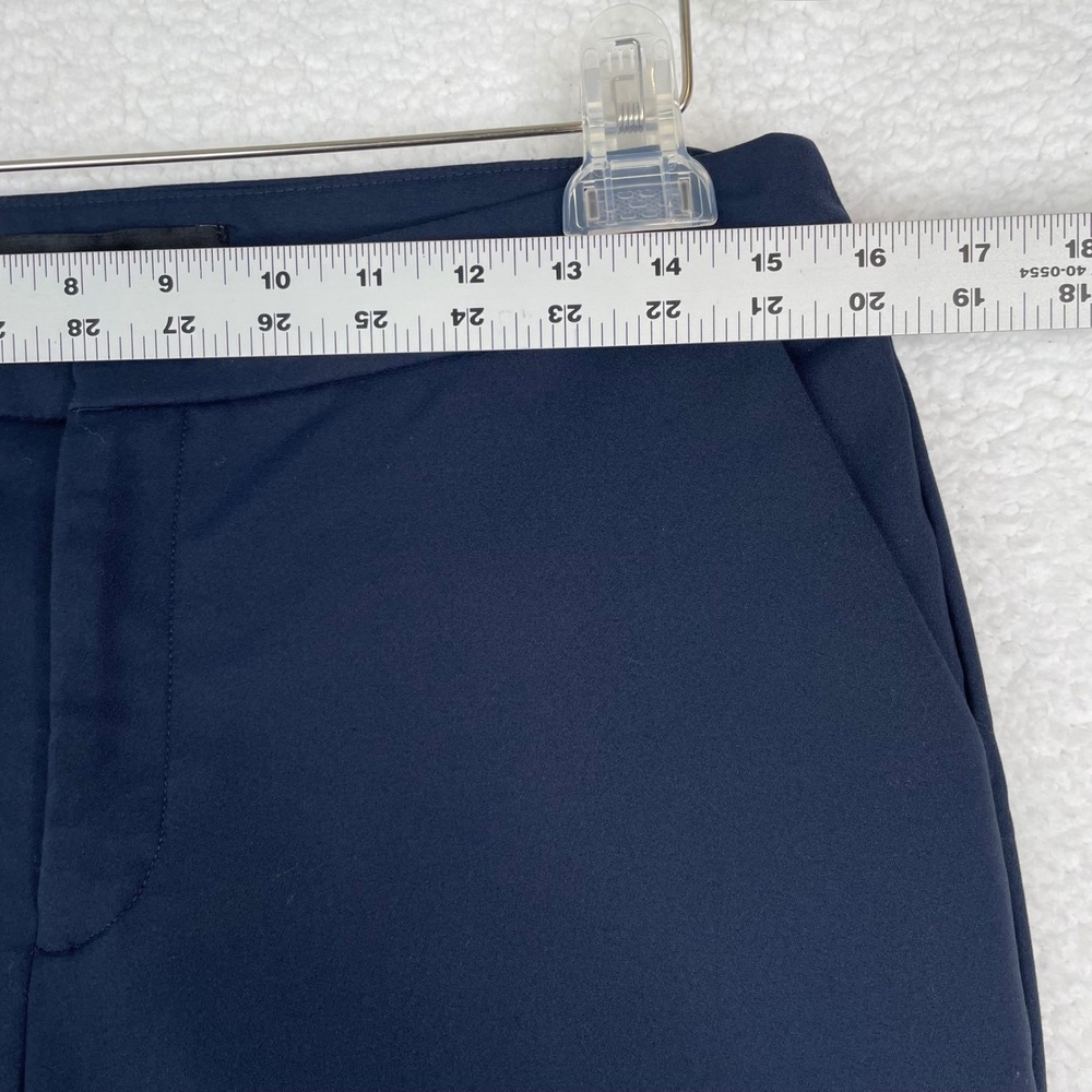Ellen Tracy Navy Blue Tailored Ankle Pants Slim Fit Career Workwear Size 6 - Picture 6 of 10